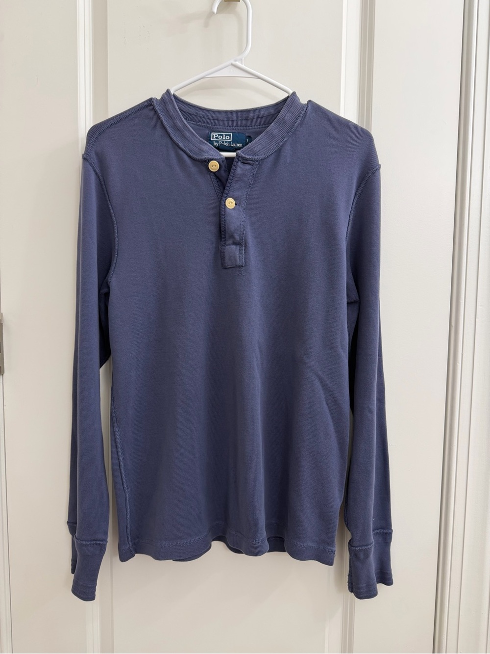 Ralph Lauren Long-Sleeve Henley Shirt - Slate Blue
